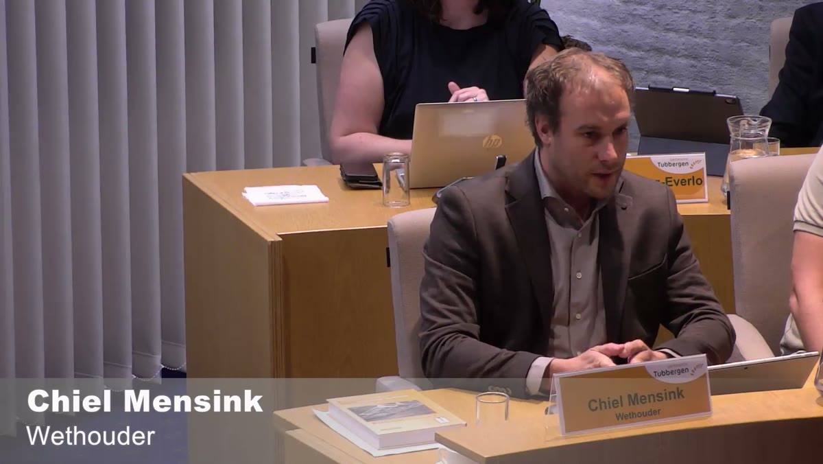 Beeld uit de opname van de commissie omgeving en economie van Tubbergen