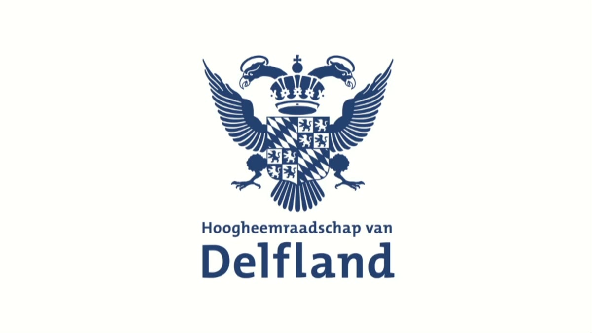 Beeld uit de opname van de verenigde vergadering van Hoogheemraadschap van Delfland