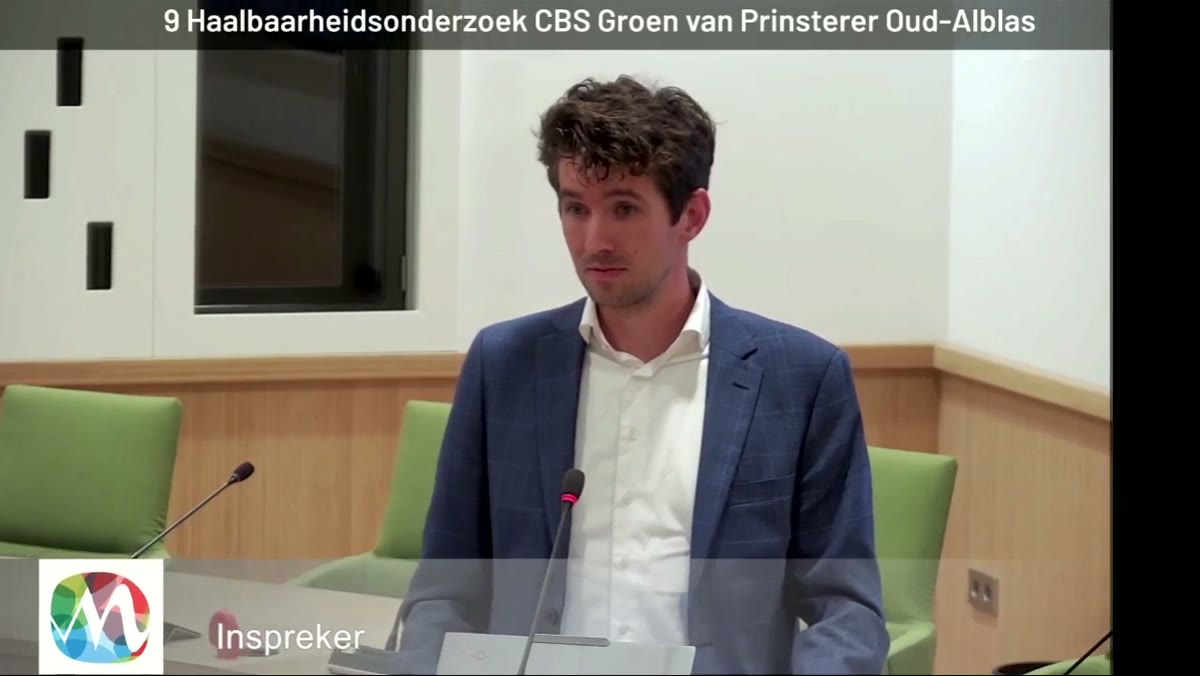 Beeld uit de opname van de commissievergadering samenleving, duurzaamheid & bedrijfsvoering van Molenlanden