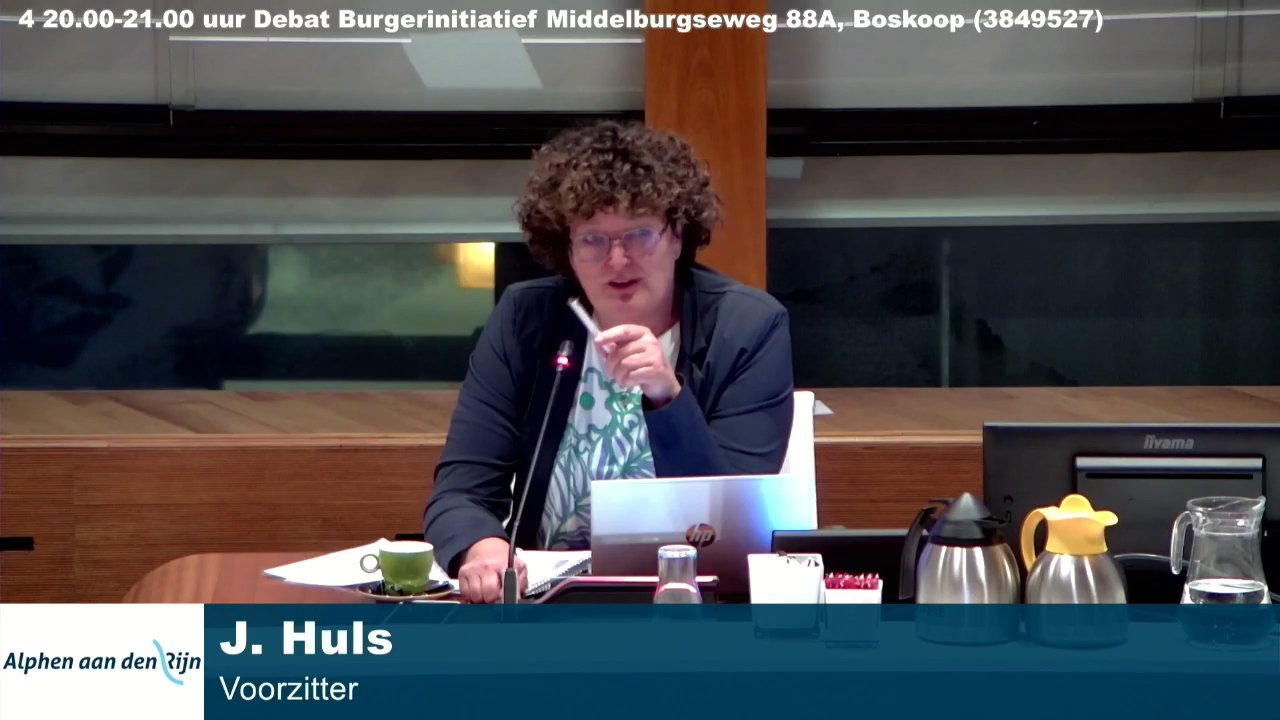 Beeld uit de opname van de rc ruimtelijk en economisch domein van Alphen aan den Rijn