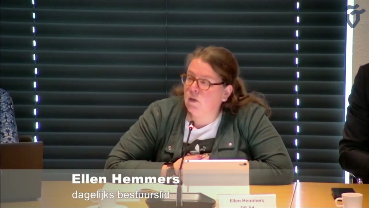 Beeld uit de opname van de opgavegerichte commissie van Waterschap Vechtstromen