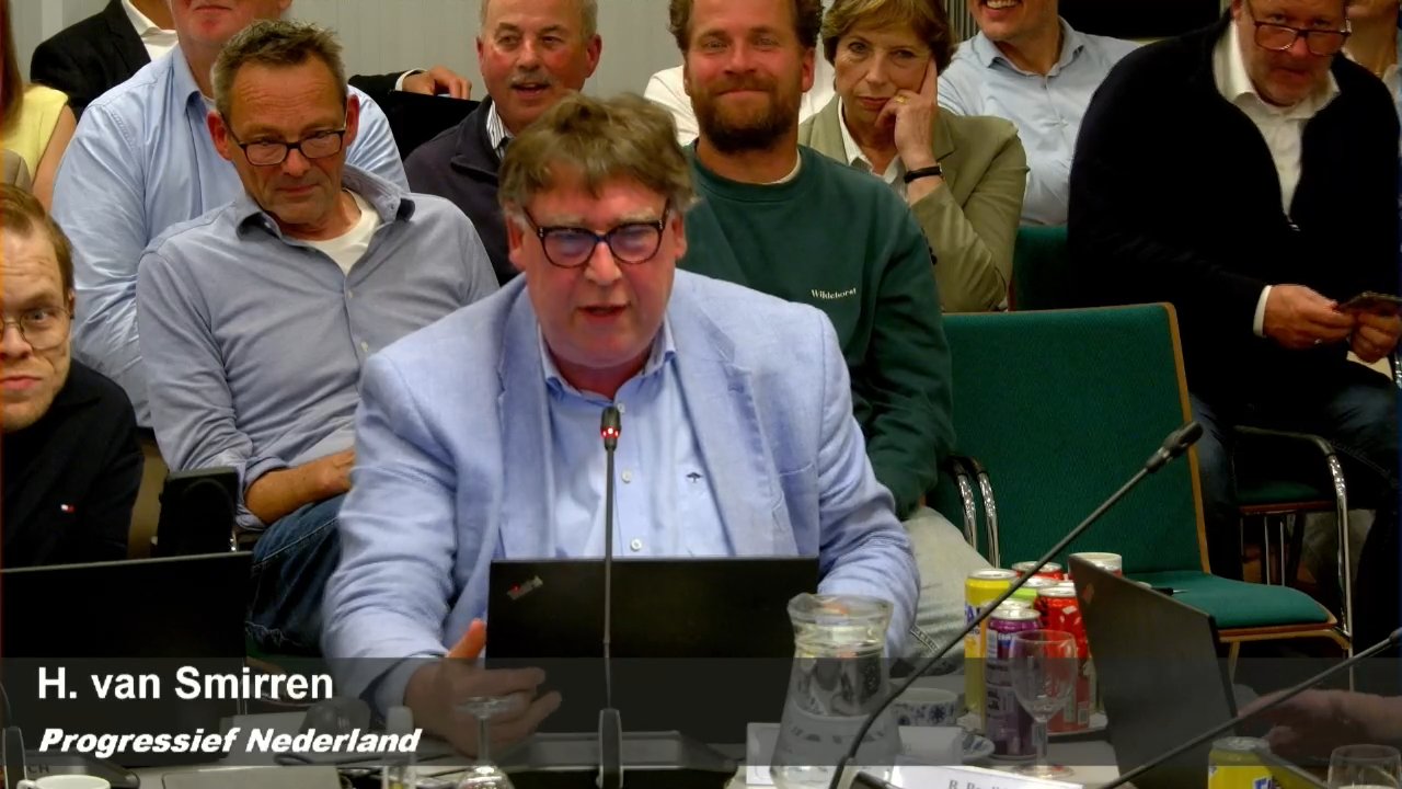 Beeld uit de opname van de commissie fysieke leefomgeving wassenaar van Wassenaar