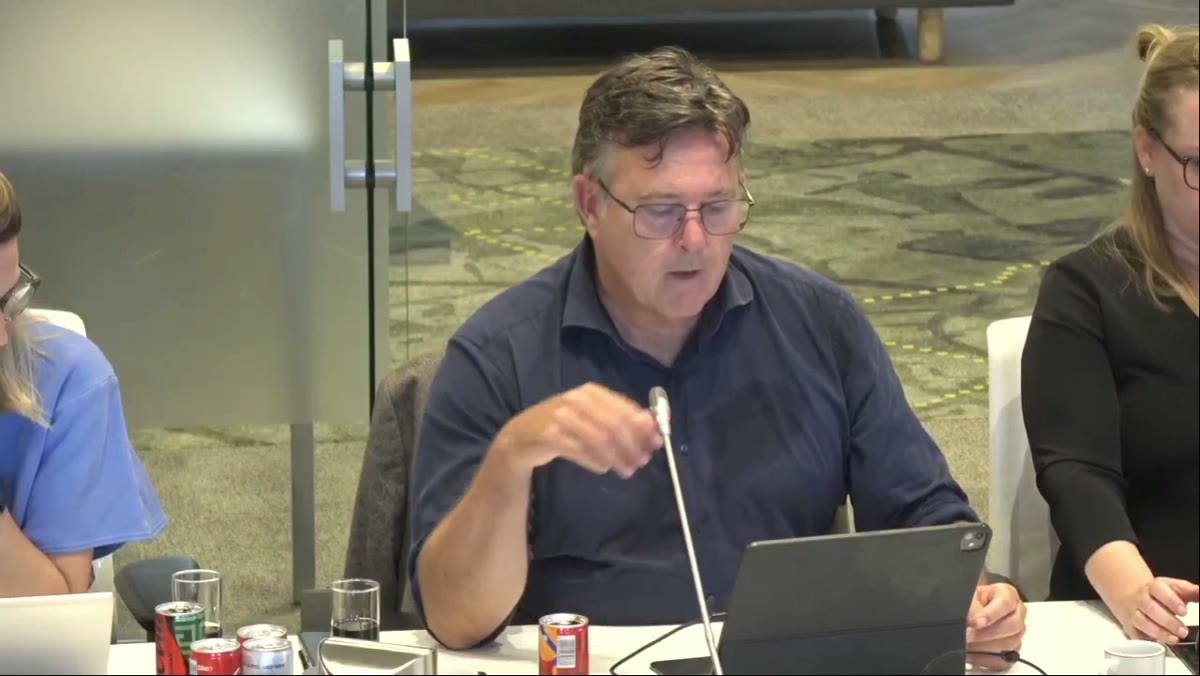 Beeld uit de opname van de raadsvergadering van Eersel