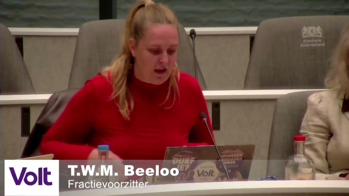 Beeld uit de opname van de statencommissie landelijk gebied van Zuid-Holland