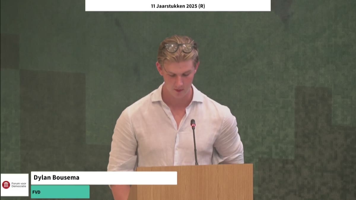 Beeld uit de opname van de raadsvergadering (jaarrekening + regulier) van Midden-Groningen