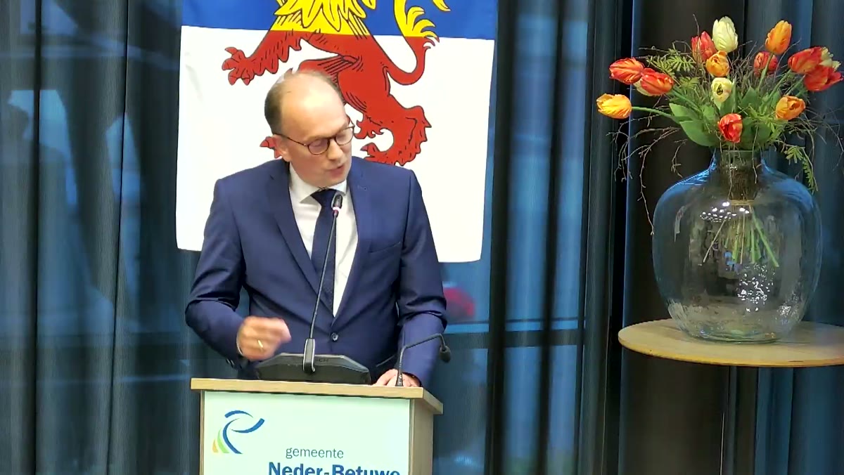 Beeld uit de opname van de gespreksavond (‘het gesprek’) van Neder-Betuwe