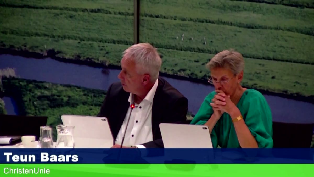 Beeld uit de opname van de sessie 1 avond van Hoeksche Waard