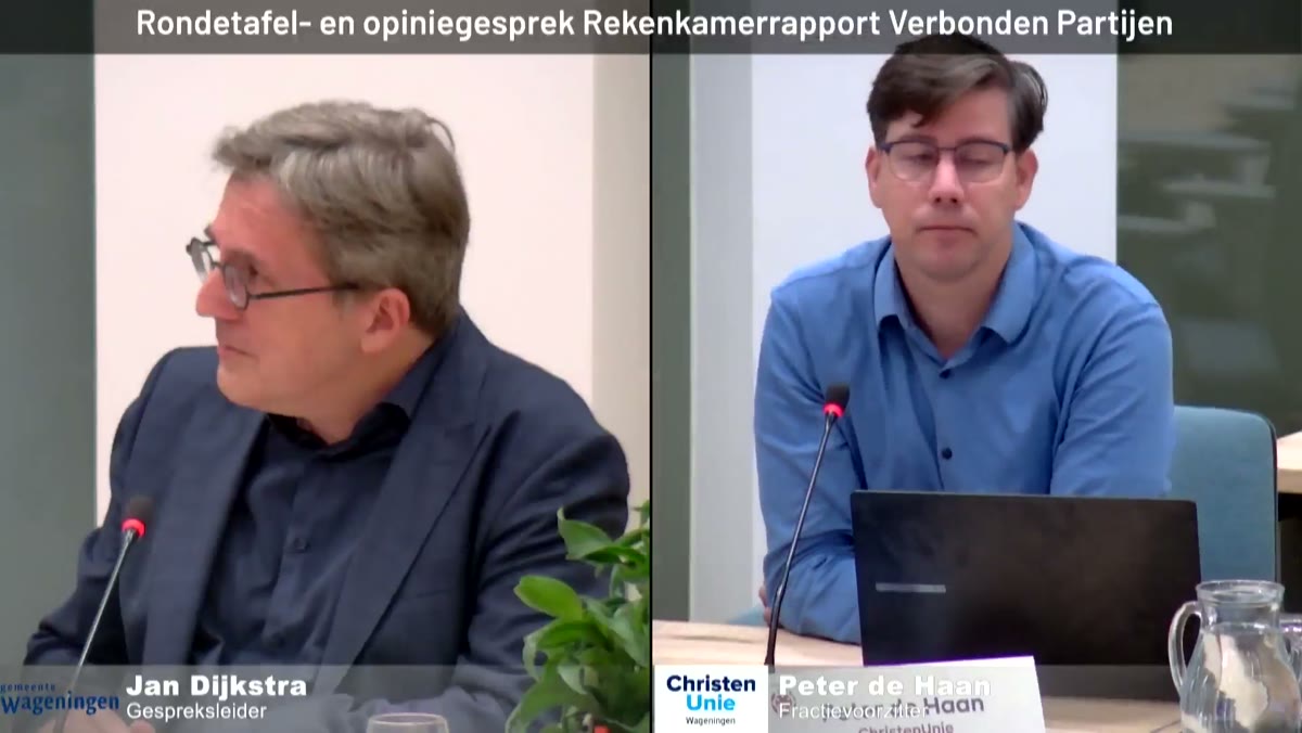 Beeld uit de opname van de sessie 2 van Wageningen
