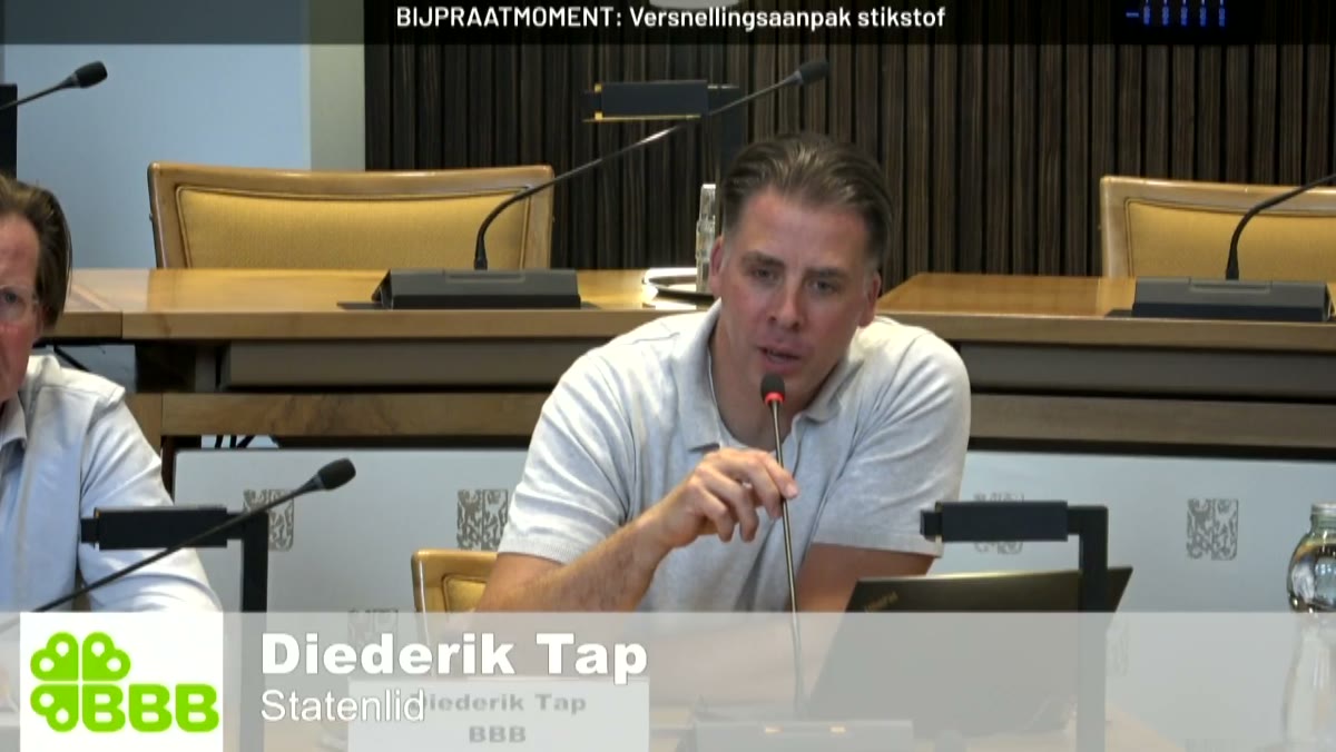 Beeld uit de opname van de bijpraatmoment: versnellingsaanpak stikstof van Gelderland