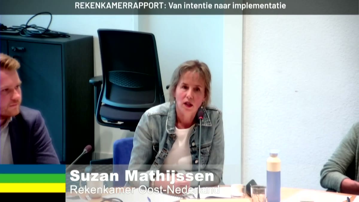 Beeld uit de opname van de rekenkamerrapport: van intentie naar implementatie van Gelderland