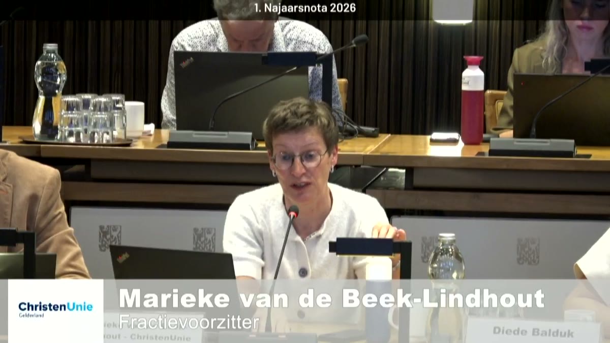 Beeld uit de opname van de cluster financiën, economie en sport van Gelderland